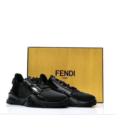 fendi flow black nylon and suede low-tops|Shop Fendi Fendi Flow Low.